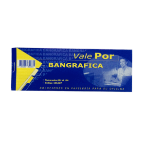 Formulario Vale Por 100hjs Bangráfica