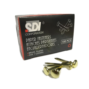 Broches Metálicos Dorados 38mm 100 Unidades SDI