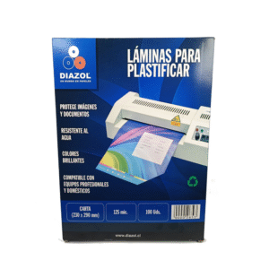Lámina Termolaminada Carta 23x29cm 125mic 100 Unidades Diazol