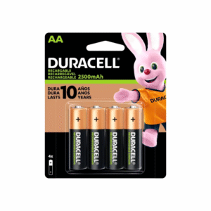 Pila Alcalina Recargable AA 2500Mah Duracell