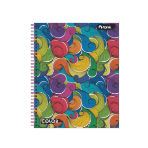 Cuaderno Universitario Clásico Diseño Color 7mm 100hjs Torre