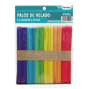Palo Helado Colores 50 Unidades Hand