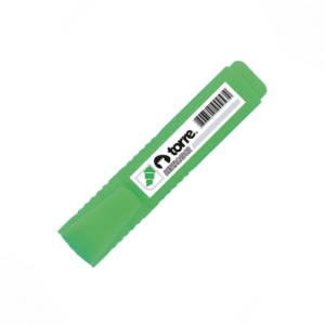 Destacador Escritorio Plano Punta Biselada Verde Torre