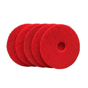 Disco Limpia Piso Rojo 17" Pad 5 Unidades Tecnopapel