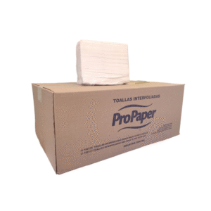 Toalla Papel Interfoliada Clínica Doble Hoja Blanco 16 Paquetes x 200hjs ProPaper